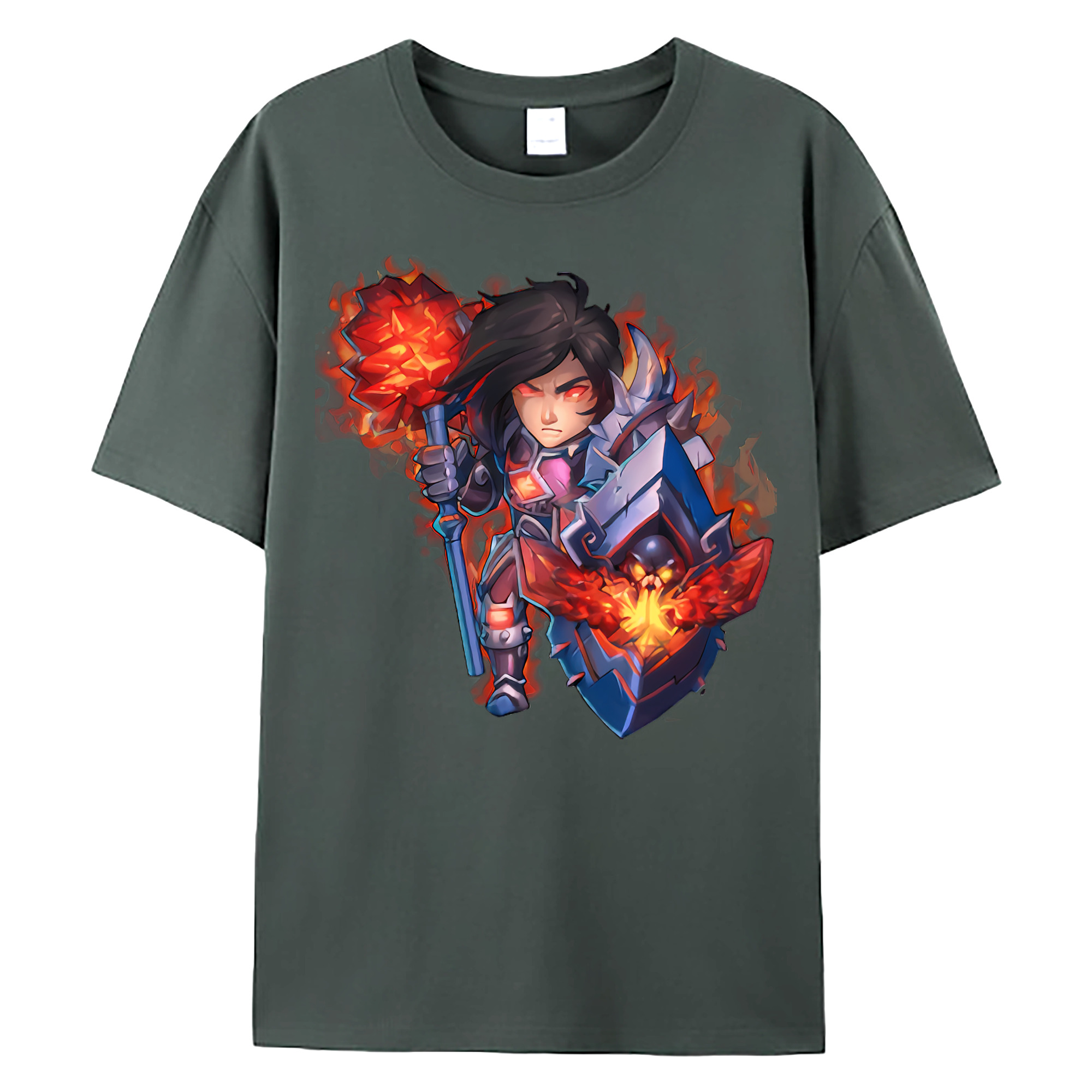 （画像用） リーグ・オブ・レジェンド League of Legends LOL 綿100％ メンズ半袖Tシャツ｜肌触りやわらか＆通気性